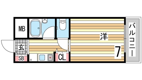 ウェルコート岡本の物件間取画像